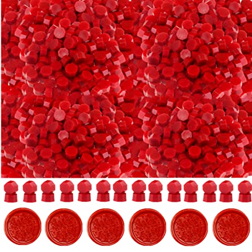 Vörös Tömítő Viasz, ONWINPOR 500G Viasz Tömítő Gyöngyök 1400Pcs Vörös Vörös Viasz Pecsét Gyöngyök, a Viasz Pecsét, Bélyegző,