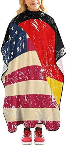 Amerikai Németország Retro Zászló Borbély Cape Profi Hajvágás Kötény Aranyos Haj Vágás Cape Fiúk Lányok