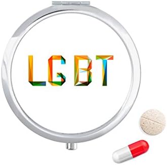 Színes LMBT Szivárvány Homo Tabletta Esetben Zsebében Gyógyszer Tároló Doboz, Tartály Adagoló