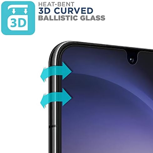 Tech Páncél Golyóálló Üveg Screen Protector Célja az ÚJ Samsung Galaxy S23 Plusz 5G Casefriendly, Teljes ragasztó, Edzett Üveg