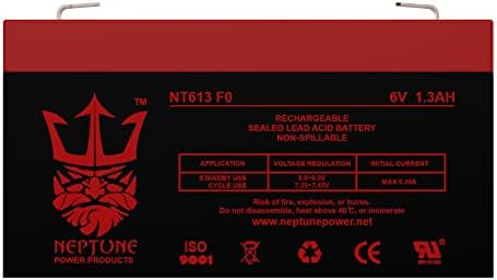 Neptun Márka NT613 6v 1.3 ah Csere SLA Akkumulátor PE6V1.2F1 vészvilágítás Akkumulátor