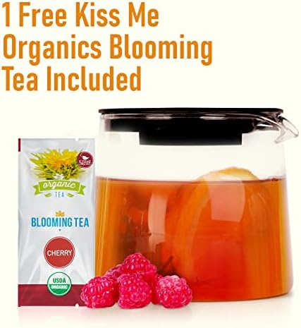 Üveg Kancsó Tea Infúzió - Tűzhely Biztonságos, Tiszta Üveg Teáskanna Cserélhető Szűrő - Tökéletes Virágzó Tea, Laza Levél, illetve