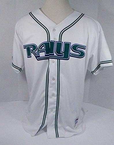 2001-04 Tampa Bay Ördög Sugarak Üres Játék Kiadott Fehér Jersey DP06043 - Játék Használt MLB Mezek