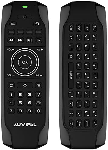 AuviPal G9F Háttérvilágítású Mini Bluetooth Billentyűzet, Csere Távirányító 21 IR Gombok a TV Stick 4K, Béta Google TV, NVIDIA Shield, Android