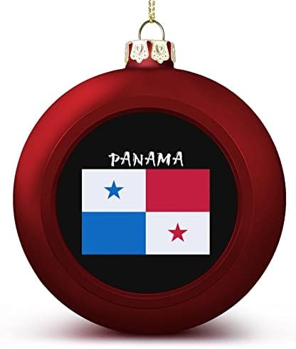 Zászló Panama Szép Karácsonyi Díszek Golyó karácsonyfa Lógó Díszek Meleg Lóg Golyó a Karácsonyi 4DB