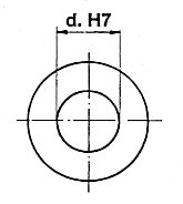 SHS12X26 Ametric Metrikus Egyetlen Egyetemes, Közös, Szabványos DIN 808, 28 mm Külső Átmérő, 56 mm Hosszú, 12 mm Furat, Nem