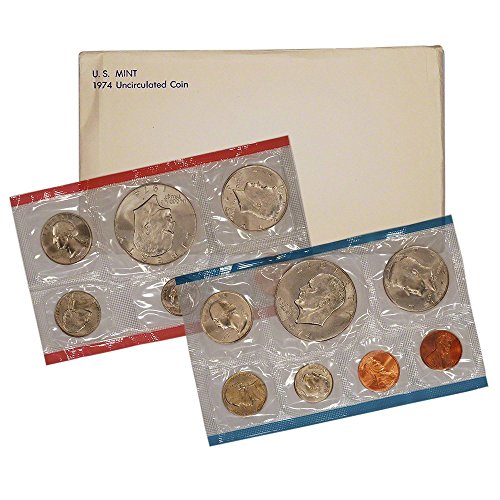 1974 Különböző Menta Jelek Menta Set 13 Coins P&D Menta Uncirculated Uncirculated