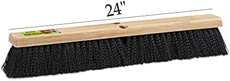 Unvert Fekete Beltéri Push-Broom Fej – Nehéz Keményfa Blokk – Polipropilén Sörték – Fedélzeti Kefét – Két Menetes Kezelni Lyukak Jobban segít