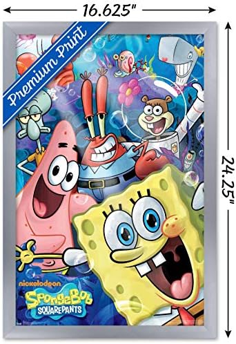 Tendenciák a Nemzetközi Nickelodeon Spongyabob - Joy Fali Poszter, 22.375 x 34, Prémium keret nélküli Változat