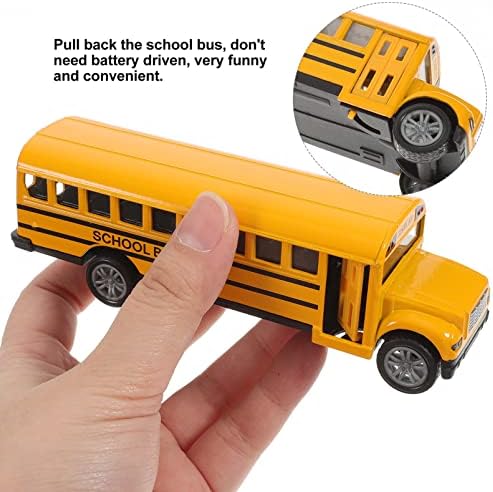 PATKAW iskolabusz, 1db 1: 32 Játék iskolabusz Modell Busz Játék Húzza Vissza Autó Gyerekeket iskolabusz, Játék, a Gyerekek,