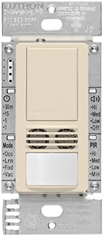 Lutron MS-B102-M Maestro 6-Amp, 3-utas/Multi-Helyszín Kettős Tech Jelenlét-Érzékelő Kapcsoló, Fehér