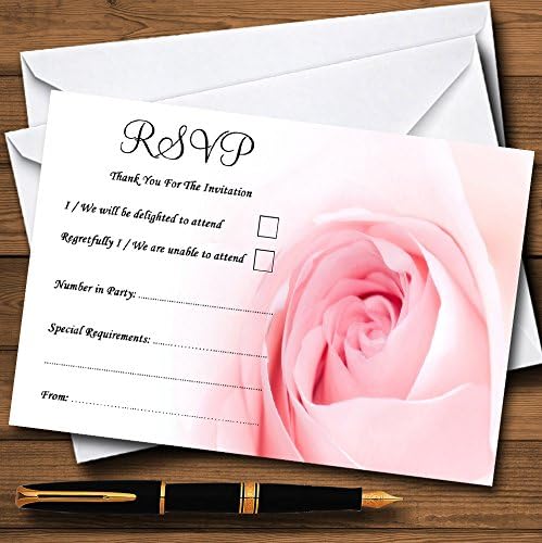 Lenyűgöző Sápadt Baba Rózsaszín Rózsa Személyre szabott MEGHÍVÓ Kártya