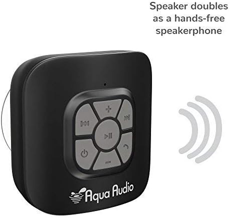 AquaAudio QZ-2Q0H-R3GO Kocka Vízálló Vezeték nélküli Bluetooth Hangszóró, tapadókorong, valamint Beépített Mikrofon Minden Bluetooth