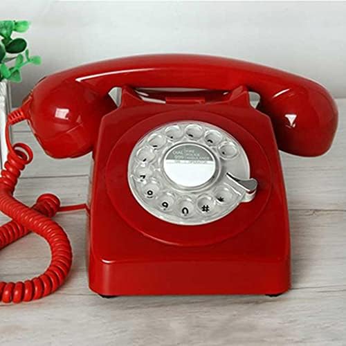 KXDFDC Európa Stílus Forog Számlap Vintage Vezetékes Telefon, Műanyag Home Office Retro Vezeték Vezetékes Vezetékes Telefon (Szín : D)