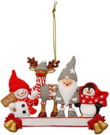 XIOS 2022 1DB karácsonyfa Mikulás Karácsony Szórakoztató Karakter Karácsonyi Családi Gnome Dekoráció Medál Rajzfilm Karácsonyi Fa Medál,