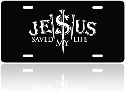 Jézus Megmentette Az Életemet Rendszám Fedezze Keresztény Vallás Rendszám Vicces Autó Dekoráció Hiúság Tag Rozsdamentes Acél