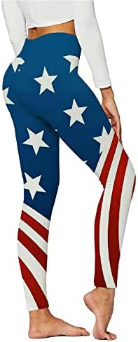 Amerikai Zászló Hazafias Legging Női Magas Derekú Hazafias Amerikai Zászló alatt Futó Nadrág Kényelmes, Teljes Hosszúságú Futó Nadrág