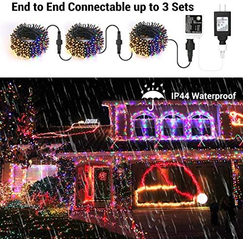 Brizled (Kötegek) 300 LED-es színváltó Karácsonyi Fények + 100 LED-C5 Többszínű Karácsonyi Fények, a karácsonyfa Fél Haza Beltéri