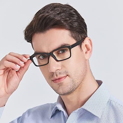 Increbill Olvasó Szemüveg a Férfiak, Rugós Zsanér, Téglalap alakú Keret Olvasó Szemüveg, víztiszta Lencse Számítógépes Szemüveg