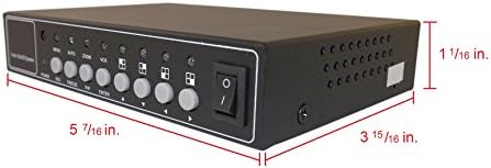 Evertech Office Home Analóg Videó Kamera CCTV Színes Quad Splitter Processzor, 4 Csatorna/Port Valós Időben Távirányító