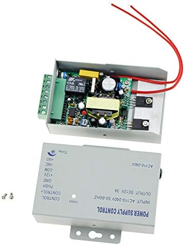 LEXI 1000 Felhasználók 125KHz RFID-Kezelő beléptető Rendszer, Kit + NC Típusú Elektromos Zár + 5db RFID Gombot, így + Tápegység
