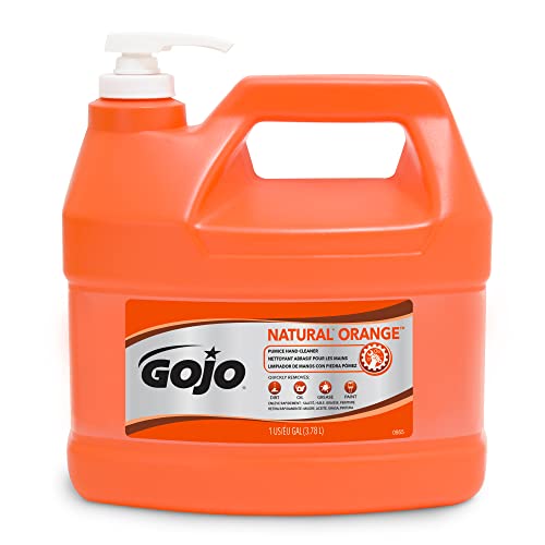 GOJOMRA Természetes* Narancs Habkő Ipari Kézi Porszívó, 1 Gallon Gyors Hatású Testápoló Kézi Porszívó a Habkő, Szivattyú Üveg (Csomag