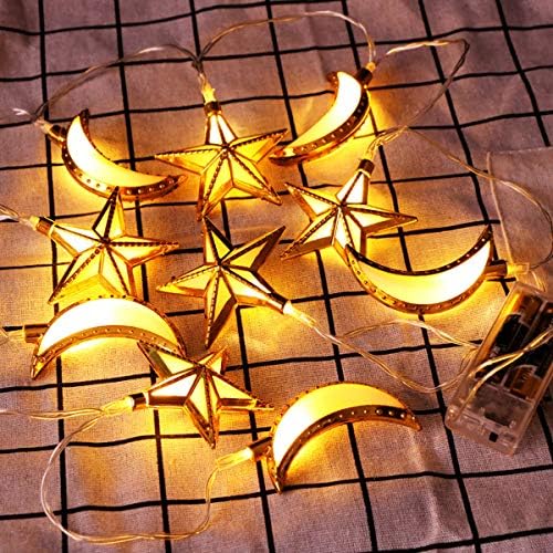 AOOF LED Égbolt Csillag Karácsonyi Tündér String Fények, Esküvő, Karácsony Ünnep Lámpa Ramadan Dekoráció (Színe : Fehér)