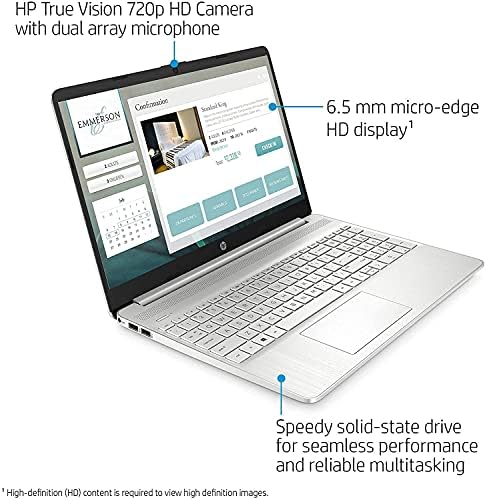 HP 2021 15.6 Laptop HD, AMD Athlon Ezüst N3050U, 4GB RAM, 128GB SSD, HDMI, USB-C, WiFi, Webkamera, Windows 10 S Office 365 1 Év cm. Tartozékok