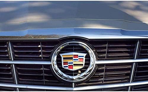 6 Hűtőrács Embléma Koszorú Címer Jelvény Logó alkalmas Cadillac (Ezüst)