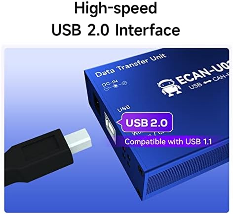 HIFASI LEHET-USB Átalakító, CAN2.0 Debugger Busz Analyzer XHCIOT ECAN-U01S CAN-Bus Kétirányú 2-utas Készülék Hordozható Relé