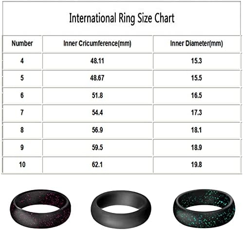 Csörög a Nők 2023 Szülinapi Ajándék Szilikon Gyűrű 5.7 mm Széles Gyűrű Jóga Gyűrű Sport Gyűrű, Gyöngy, Fényes, Szilikon