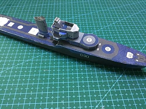 MOOKEENONE 1:400 Hajó Papír Modell Villám Romboló Fuvarozó Hajó Modell DIY Készlet (Összeszerelt Kit )