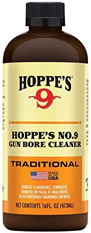 Hoppe No. 9 Fegyvert Furat Tisztító, 16 oz. Üveg (csomagolás eltérőek lehetnek)