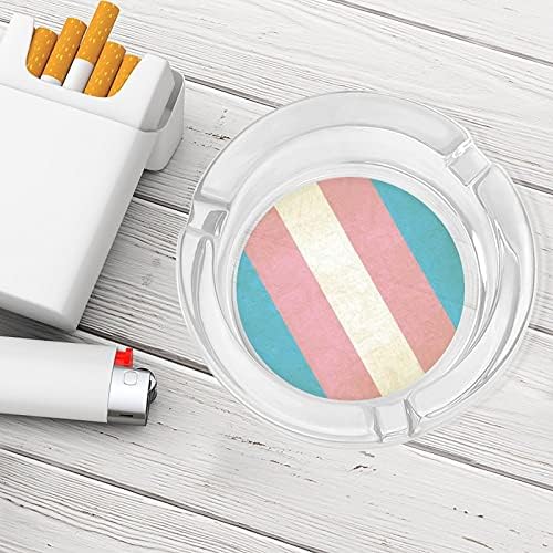 Évjárat Transznemű Zászló Cigaretta A Dohányzók Üveg Hamutartó Hamutartó Az Otthoni Irodai Asztallap Asztal Dekoráció