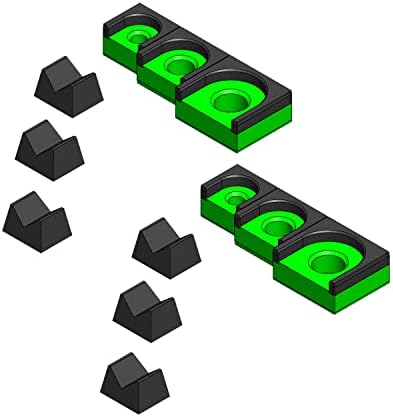 3D-s Eszköz, Tálcák MagAttach Ratchet Szervező Készlet (3 darabos Készlet (2 db-os Csomag), Zöld/Fekete)