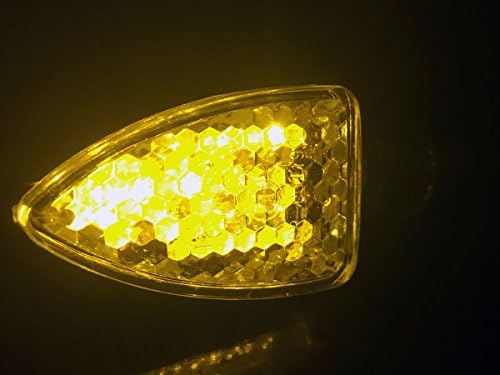 MotorToGo Fekete Kis LED-es Motorkerékpár-indexet, Napszemüveg, Oldalsó Helyzetjelző Mutatók Szemellenző Kompatibilis a Triumph