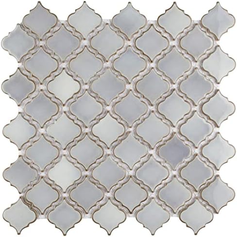 SomerTile Hudson Tangier Szürke Szem 12-3/8 x 12-1/2 x 5 mm-es Porcelán Mozaik Csempe