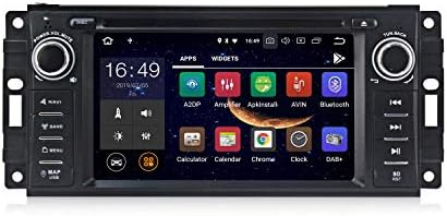 MekedeTech Android 11 Autó Sztereó Rádió 6.2 hüvelykes érintőképernyő a Jeep Wrangler JK Grand Cherokee Iránytű Chrysler Dodge Ram a BT GPS-Fej