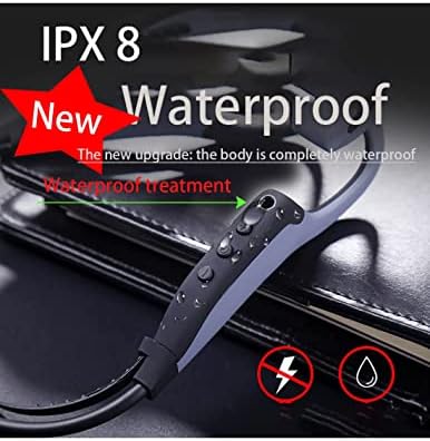 IKXO csontvezetéses Fejhallgató sztereó Bluetooth Úszás, MP3 Lejátszó, Vezeték nélküli Sport Fülhallgató IPX8 Nyitott Fül Beépített