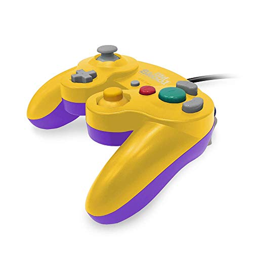 Régi Skool GameCube/Wii Kompatibilis Vezérlő - Sárga/Lila Különleges Kiadás