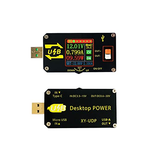 XY-UDP-15W Digitális USB DC-DC Konverter CC CV 0.6-30V 5V 9V, 12V 24V 2A Áram Modul Asztali Állítható Szabályozott Tápegység