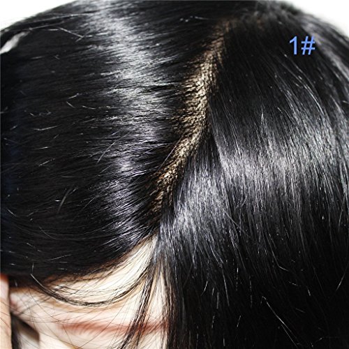 lumeng Paróka Férfi hajátültetés Rendszer Mono Lace A Npu Erősíteni Csipke Rendszerek Méret 6x8 Inch 6 Hüvelyk Hosszúságú 1. Szín