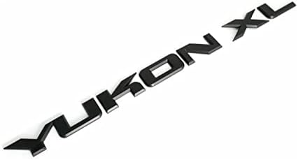 2X Yukon XL Liftgate / Ajtó Levelet Névleges Jelkép SUV HD Jelvény Sport Csere Yukon (Matt Fekete)