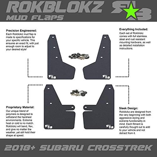 RokBlokz sárfogó 2018-ig + Subaru Crosstrek - Több Színben Elérhető - a Sár Őrök Egyéni Vágjuk ki a Fit - magában Foglalja az Összes Szerelési