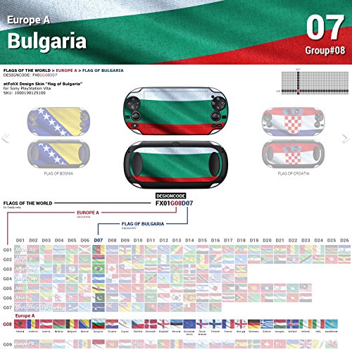 Sony PlayStation Vita Design Bőr zászló Bulgária Matrica a PlayStation Vita