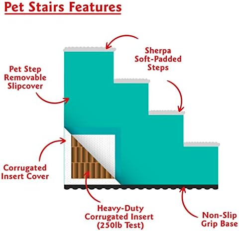 4. Lépés Portable Pet Lépcsőn Fenséges Pet Termékek Fekete Linkek Lépés a Kutya meg a Macska