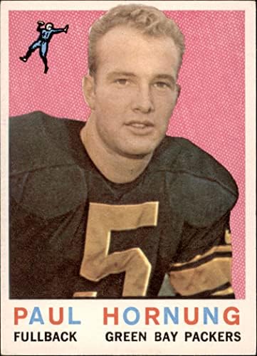 1959 Topps 82 Paul Hornung Green Bay Packers (Foci Kártya) EX/MT Packers, a Notre Dame