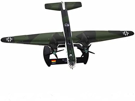 HATHAT Alufelni Gyanta Gyűjthető Repülőgép Modellek: Die-cast Katonai Repülőgép Modell 1/144 Heinkel HE177 Die-cast Katonai Bombázó