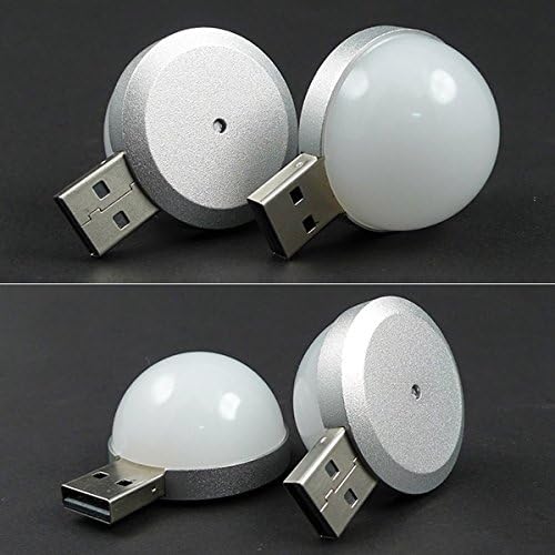Fehér Mini 2W, USB, LED energiatakarékos Hordozható Éjszakai Fény Sürgősségi Lampby 24/7 áruház