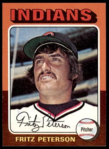 1975 Topps 62 Fritz Peterson Cleveland indians (Baseball Kártya) NM/MT+ Indiánok